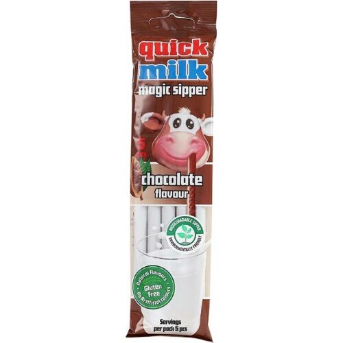 Quick Milk Magic tejszívószálak csokoládé ízűek 30 g