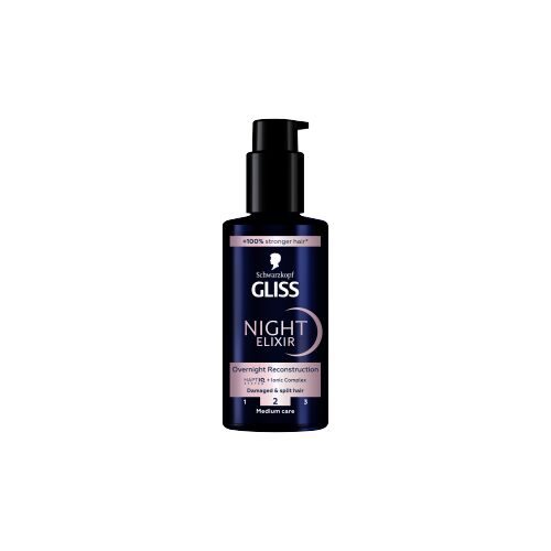 Gliss Night Elixir 100ml töredezett hajvégek