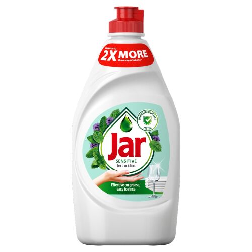 Üveges mosogatószer Sensitive Teafa és Menta 450ml