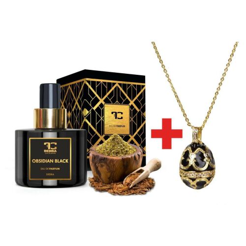 OBSIDIAN BLACK | Eau de Parfum (EDP) + Nyaklánc INGYEN | 100 ml 174540924 - Parfüm