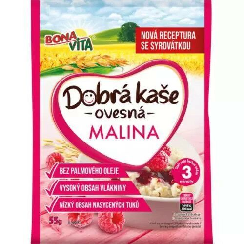 BONAVITA Good zabpehely málna 55 g