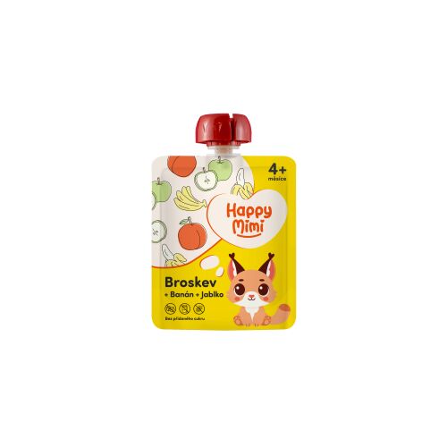 Happy Mimi gyümölcsös snack 90g Őszibarack