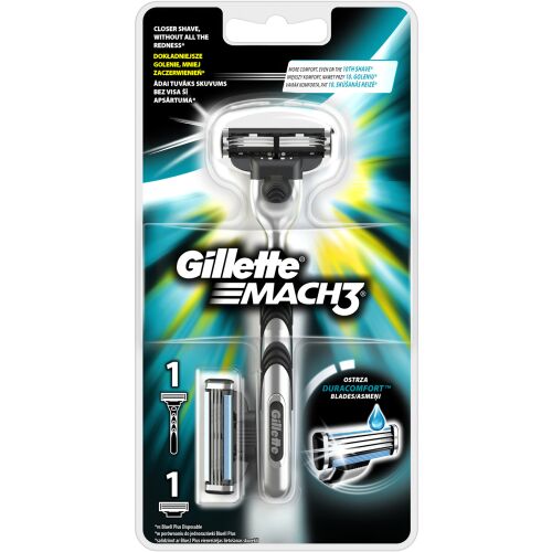 Gillette (gép+2 fej/csomag) Mach3