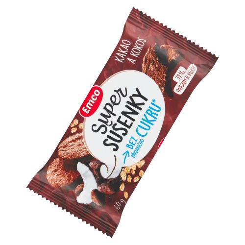 Emco szuper keksz 60g kakaós-kókuszos