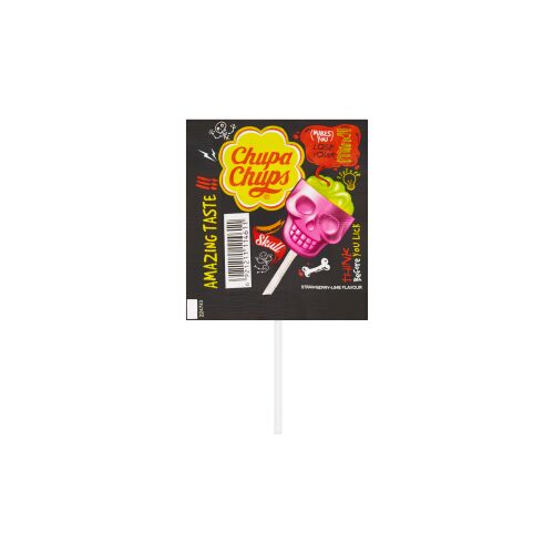 Chupa Chups 3D Koponya 15g Szalma/Lime
