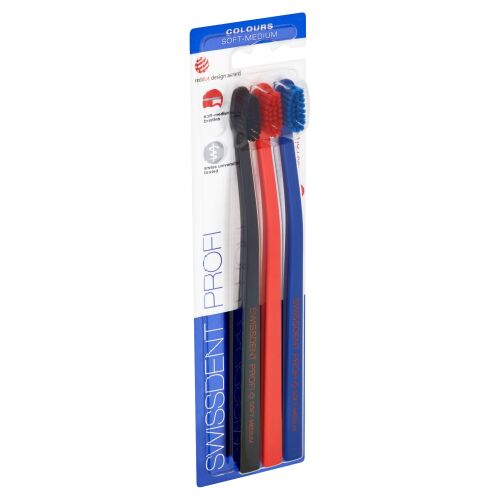 Swissdent ZK (3db/bli) SoftMediumColours 174548867 - Fogkefe