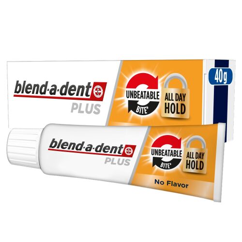 Blend-a-dent fixáló krém 40g Plus DualPow 174550233 - Műfogsor rögzítő és tisztító