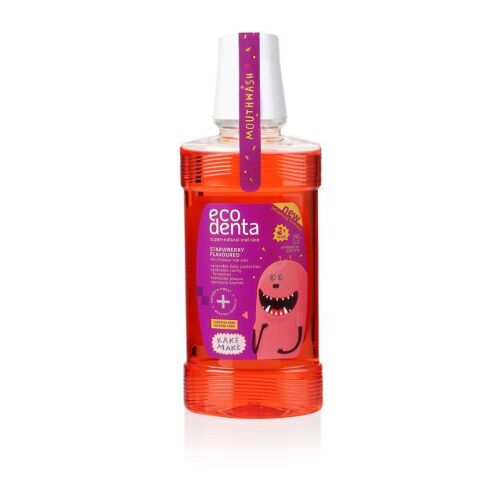ECODENTA Gyermek szájvíz eperízzel, 250 ml