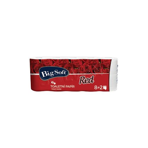 Big Soft toalettpapír 3vr (10 db/fólia) Piros