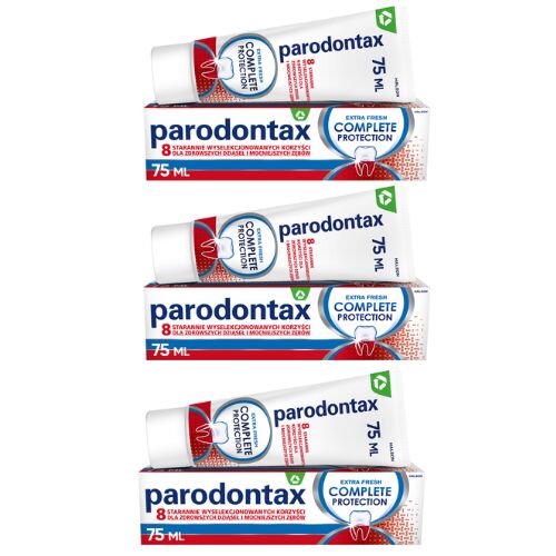 Parodontax Complete Protection frissítő fogkrém, 3x75 ml