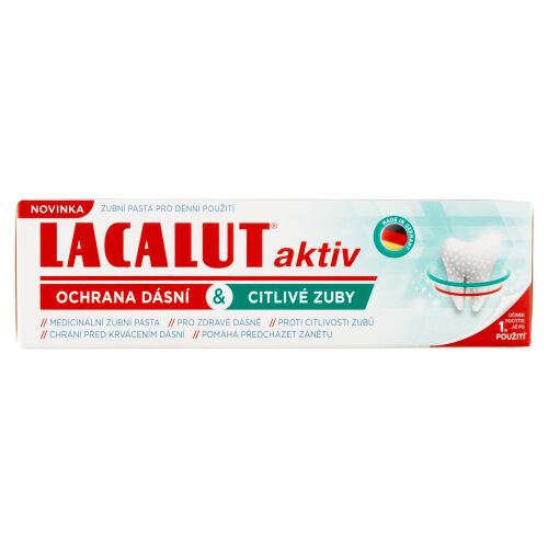 Lacalut Aktiv ínyvédelem és érzékeny fogak 75 ml