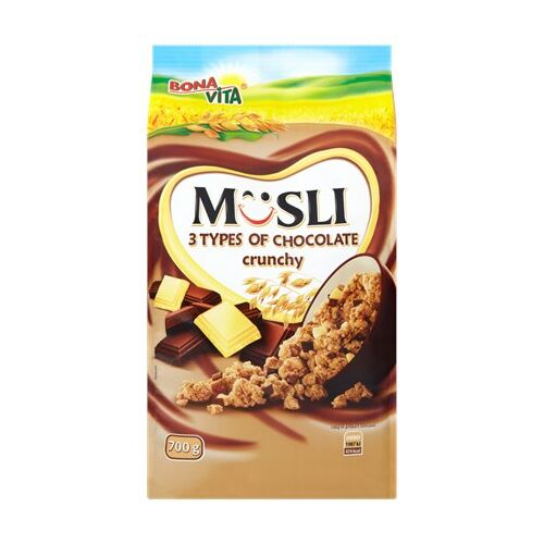 BONAVITA Müzli 3 féle csokoládéval 700 g