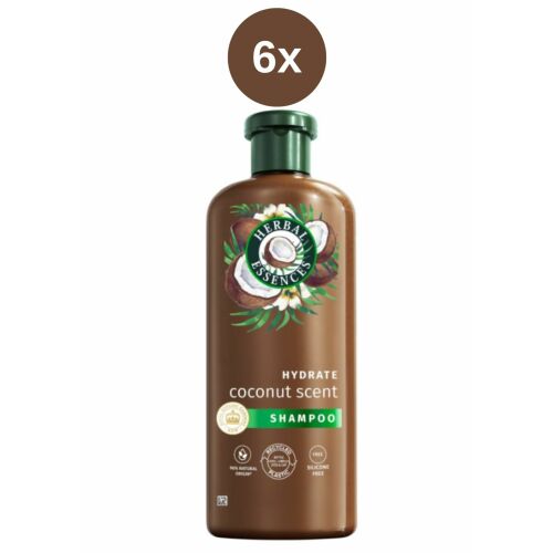 Herbal Essences sampon 96%-ban természetes eredetű kókusz 6x350ml