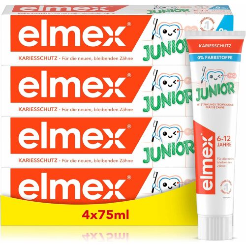 Elmex Junior gyermek fogkrém 4x75ml