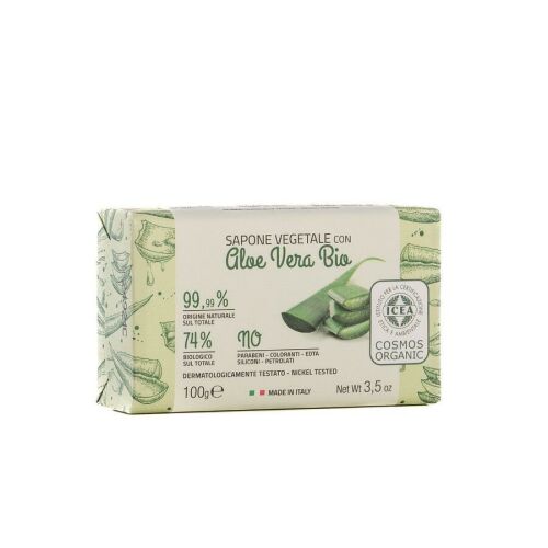 ITERITALIA Természetes növényi szappan BIO aloe verával, 100 g