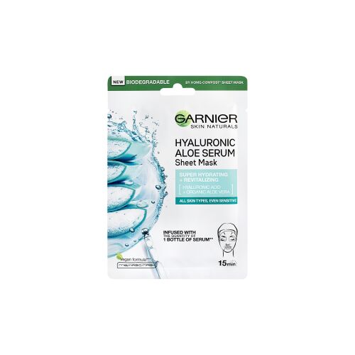 GARNIER maszk 28g hialuronsavas aloe verával 174552375 - Bőrápoló maszk és pakolás