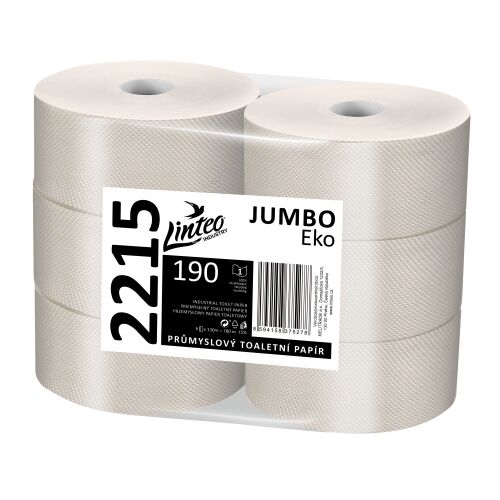 JUMBO EKO 190, 1 rétegű szürke újrahasznosított, 130 m (6 db)