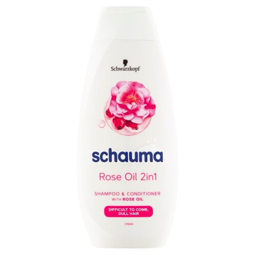 Schauma sampon 400 ml - Rózsaolaj 2 az 1-ben (Seiden-Kamm)