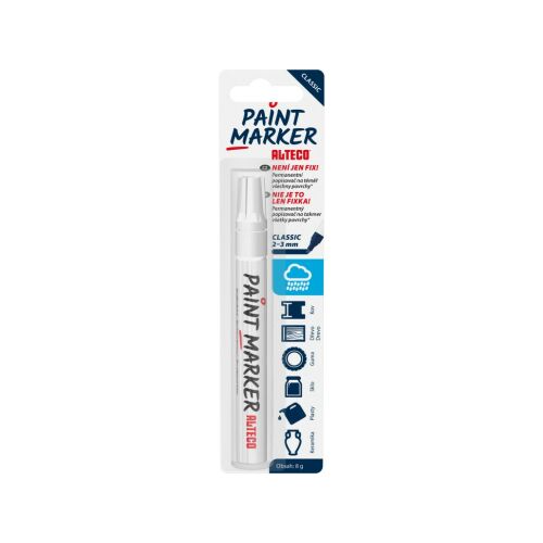 ALTECO permanens marker, Paint Marker Classic, fehér