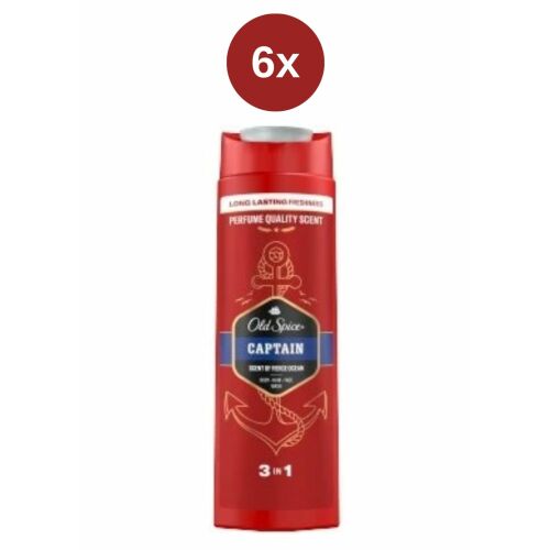 OLD SPICE Captain tusfürdő 6x400ml