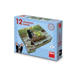 Dino: Wooden Building Blocks 12 pcs - Little Mole 93299754 - Dino Bikes