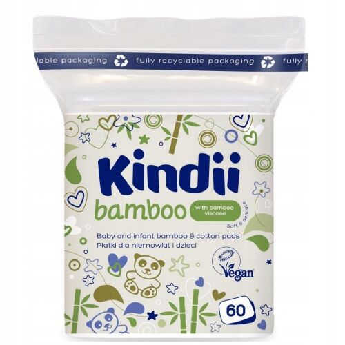 029632 HH Kindii bambusz bébipelyhek 60 db (ACM) 174580971 - Baba fürdetés és ápolás