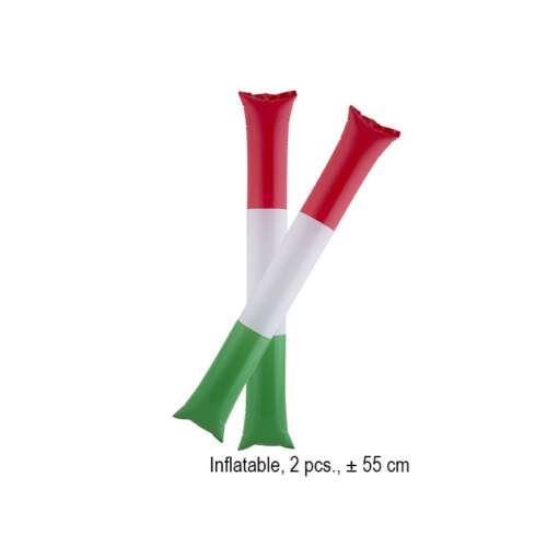 Bate de încurajare gonflabile cu steagul Ungariei, pachet de 2, 55 cm