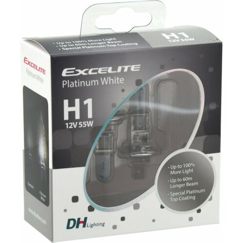 Excelite H1 CHROME PW +100% 12V 55W halogén autóizzó készlet, 2 db 174608214