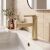 Fürdőszobai csaptelep Rea Grace Brush Gold 178253898