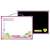 Double-sided magnetic whiteboard and blackboard, pink, large, for drawing, writing, and leaving messages