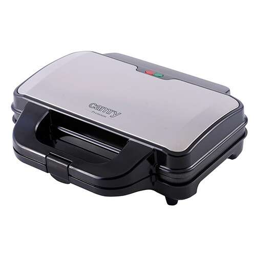 Sandwich maker Camry CR 3054 xl, negru și argintiu