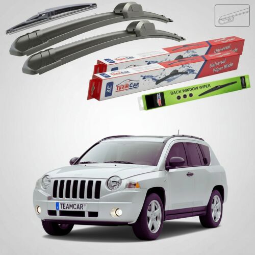 Ablaktörlők Jeep Compass MK 2006-jelen, Első és Hátsó Flat Szett – TeamCar® 174627163 - Autóalkatrész