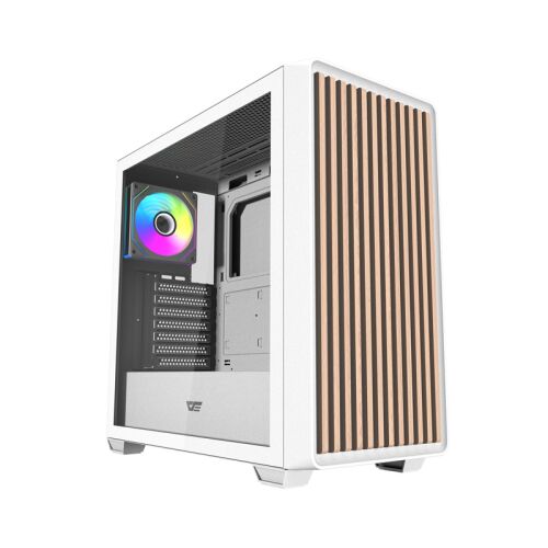 Darkflash DS900WD ATX számítógépház (fehér) + 4 ventilátorok (DS900WD Fans_White) 174629122 - Számítógépház