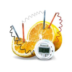Sada hodiniek poháňaných citrónom, 4M KidzLabs Lemon Clock, vedecký experiment pre deti - Vedecké a objaviteľské hry