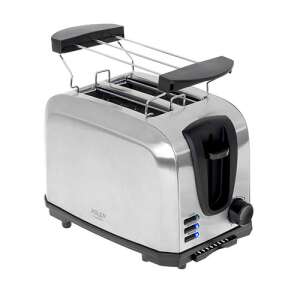 Toaster Adler 3222 ze stali nierdzewnej z rusztem do bułek - Toster