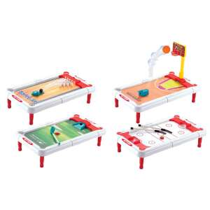 Gra stołowa Action 4 w 1, zawiera kręgle, golf, hokej powietrzny i koszykówkę, dla 1 lub 2 graczy - Nonbrand Gra planszowa