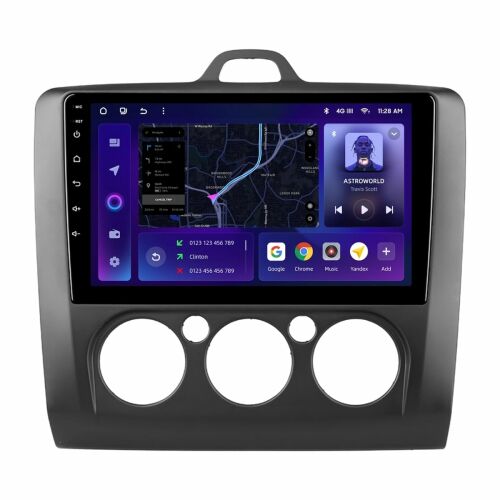 Autós navigáció MOSS M3 Ford Focus 2 2005-2010 4+32GB 9" QLED Octa-core 2Ghz, Android 4G Bluetooth 5.1 DSP - B változat 174697665 - Fejegység