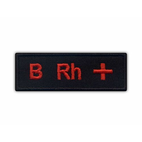 B vércsoportú Rh+ patch - mágneses hátlap - hímzett patch/jelvény/embléma 174706659 - Felvarró