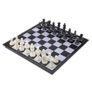 Set de șah magnetic cu tablă pliabilă, set de șah de călătorie, joc de șah pentru copii și adulți - Domino, șah