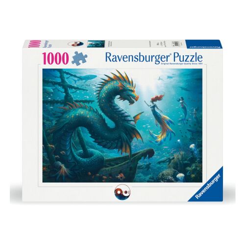 Puzzle 1000 db - Sárkány, sellő, teknős