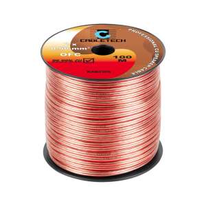Cabletech Hangszórókábel OFC - 2x0,5mm² - 100m 45467378 - Cabletech