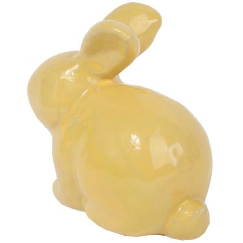 KERÁMIA NYÚL FIGURA 20 CM SÁRGA 174751767 - Húsvéti dekoráció