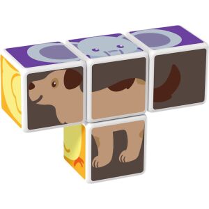Geomag Magicube Animale - Cuburi Magnetice Câine și Pisică - Joc de construcție magnetic