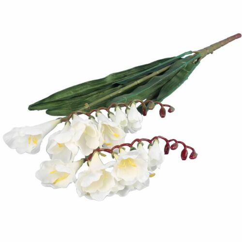 2 frézia ága 54 cm fehér 174770711 - Műnövény és művirág