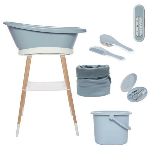 Bébé-jou Sense 7 részes fürdető szett textil kosárral - Celestial Blue 174834907 - Babaápolási szett
