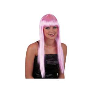 Hosszú haj paróka - rózsaszín, univerzális méret 93298860 Jelmezek gyerekeknek - Paróka