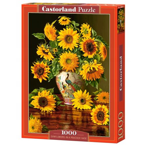 1000 darabos C-103843-2-es kirakós játék Napraforgók pávavázában 174897491 - Puzzle