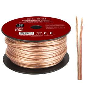 25m átlátszó hangszóró kábel, 2x 4,0mm, Blow márka - Hangszóró kábel