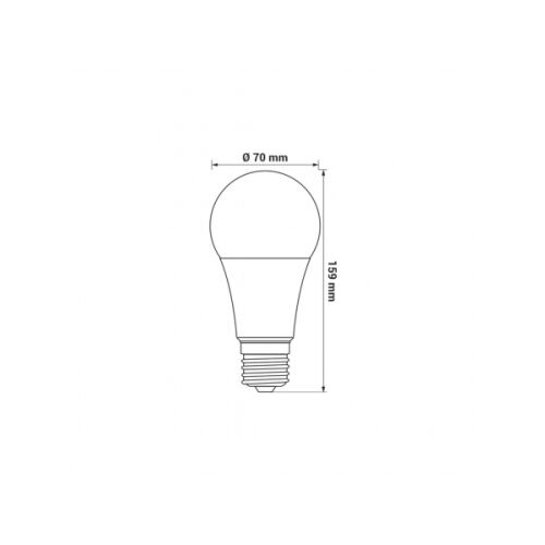 LED izzó ORO-ATOS-E27-A70-19W-WW, 3000K 174944568 - Izzó