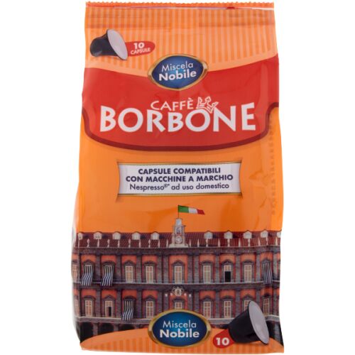 Kávékapszula Nespresso Miscela Nobile-hoz 10 db - Caffe Borbone 174958003 - Kávépárna és kávékapszula